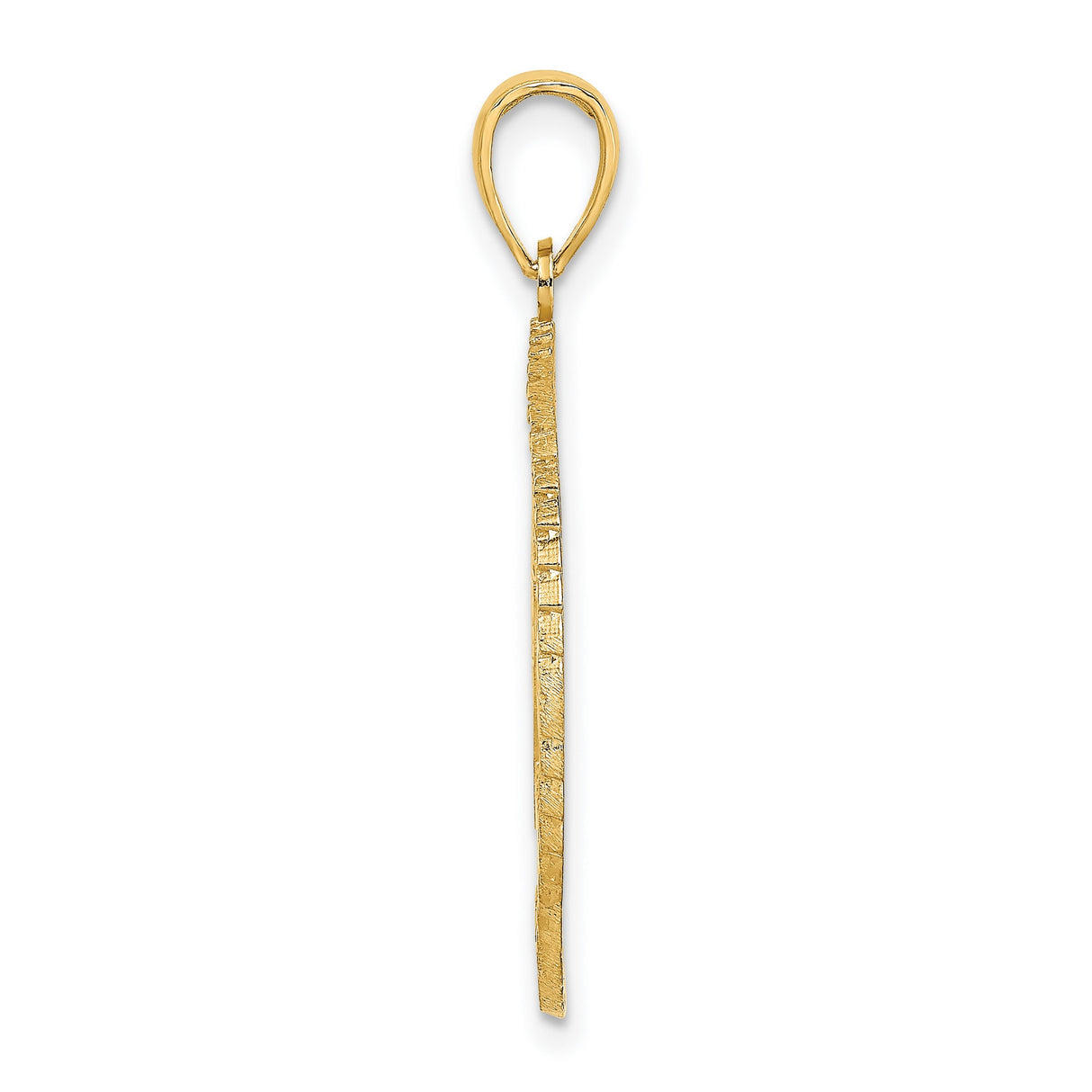 14k Yellow Gold Bahamas Coat Pendant with Marlin, Flamingo, and Ship Emblem