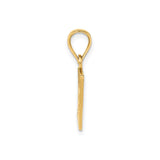 14k Yellow Gold Puerto Rico Flag Pendant with Red White Blue Enamel and White Star