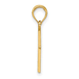 14k Yellow Gold House Pendant with Victorian Building Design Architectural Charm