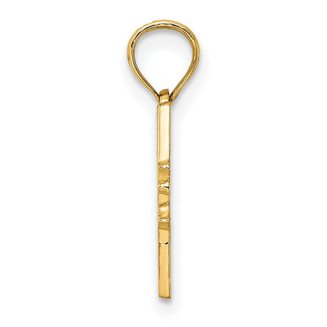 14k Yellow Gold Victorian House Pendant with Architectural Engraving, Vintage Home Charm