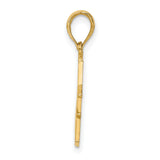 14k Yellow Gold Victorian House Pendant, Intricate Architectural Design Charm
