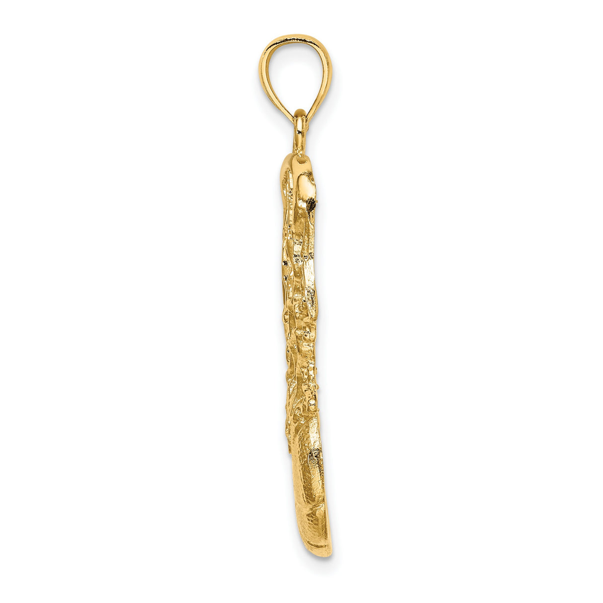 14k Yellow Gold Basketball Pendant with Hoop and Net Design for Men and Unisex