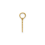 14k Yellow Gold Airplane Pendant Charm with Detailed Aircraft Design, Aviation Jewelry for Men or Unisex