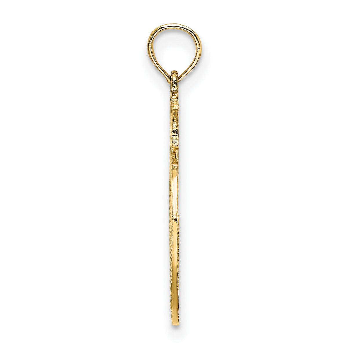 14k Yellow Gold Apple Pendant with New York Skyline, NYC Pride Charm