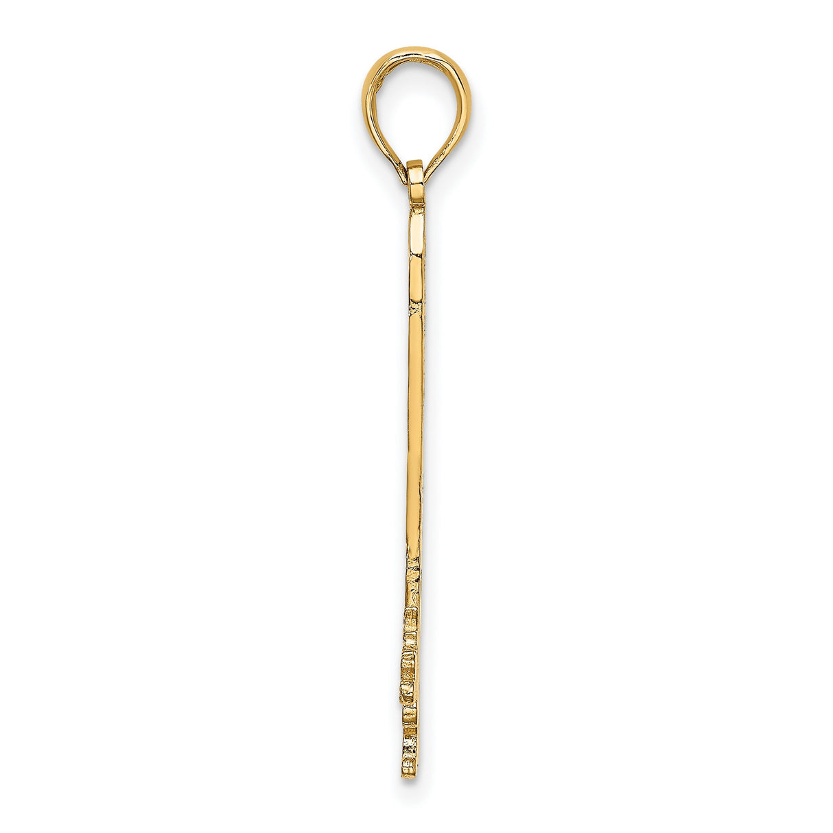 14k Yellow Gold Washington DC Pendant with Monument Design and Script Engraving