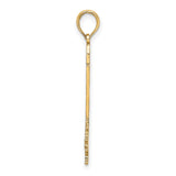 14k Yellow Gold Washington DC Pendant with Monument Design and Script Engraving