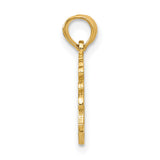 14k Yellow Gold Las Vegas Pendant, Bold Script City Charm, Modern Travel Souvenir Jewelry