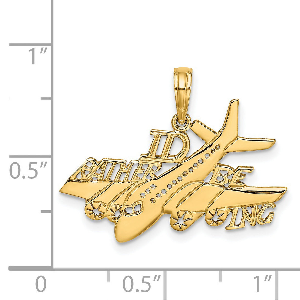 14k Yellow Gold Crucifix Pendant, Textured Christian Cross Charm, Catholic Religious Jewelry