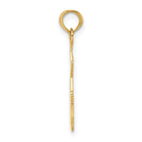 14k Yellow Gold I Heart My Sheriff Pendant with Six-Pointed Star Badge