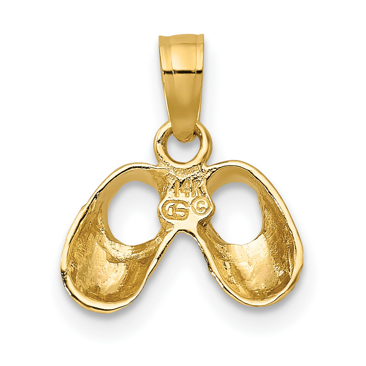 14k Two-Tone Gold Theater Mask Pendant with Rose Gold Accents, Comedy Tragedy Charm