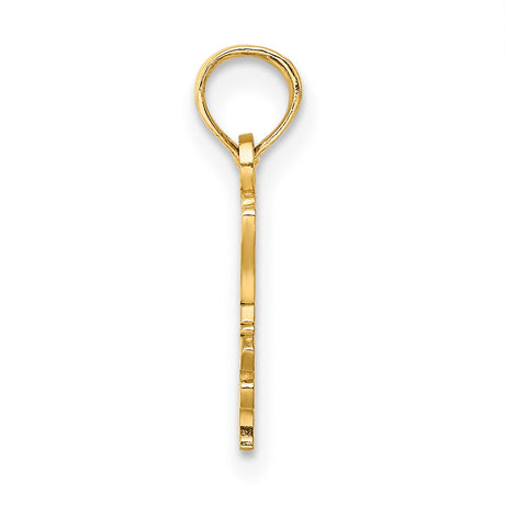 14k Yellow Gold Chef Pendant with Hat Design and Heart Charm, Culinary Appreciation Jewelry