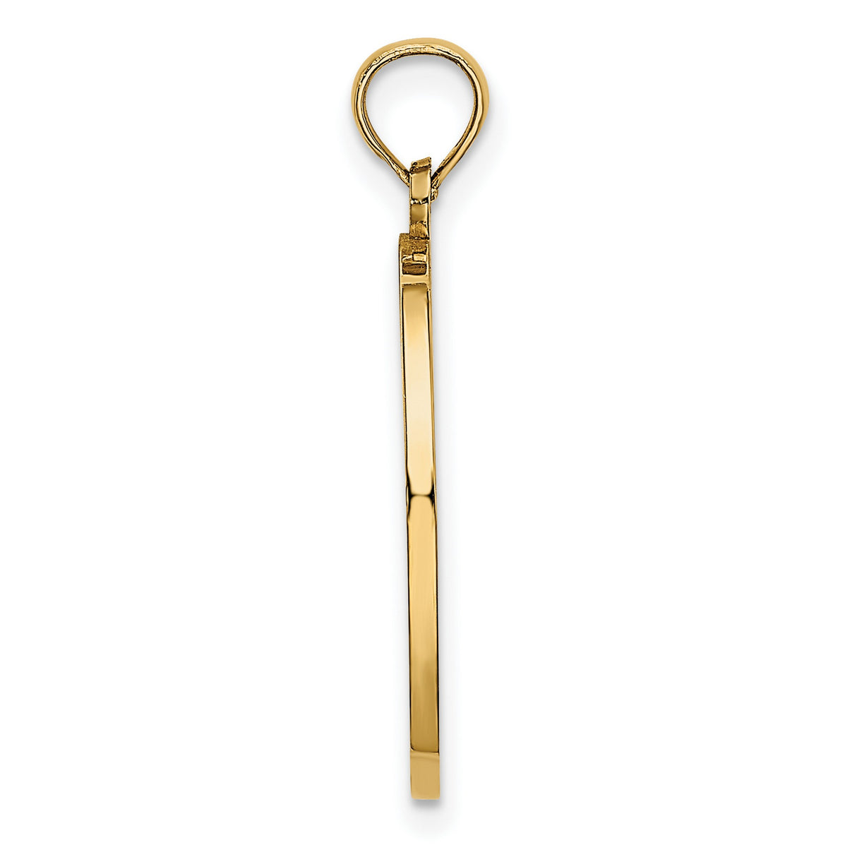 Reversible CHILDS PRAYER with Boy Charm Pendant in Real 14k Multi-Tone Gold