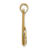 14k Multi-Tone Gold Baseball Bat, Glove, and Ball Pendant, Sports Charm for Unisex Fans and Athletes