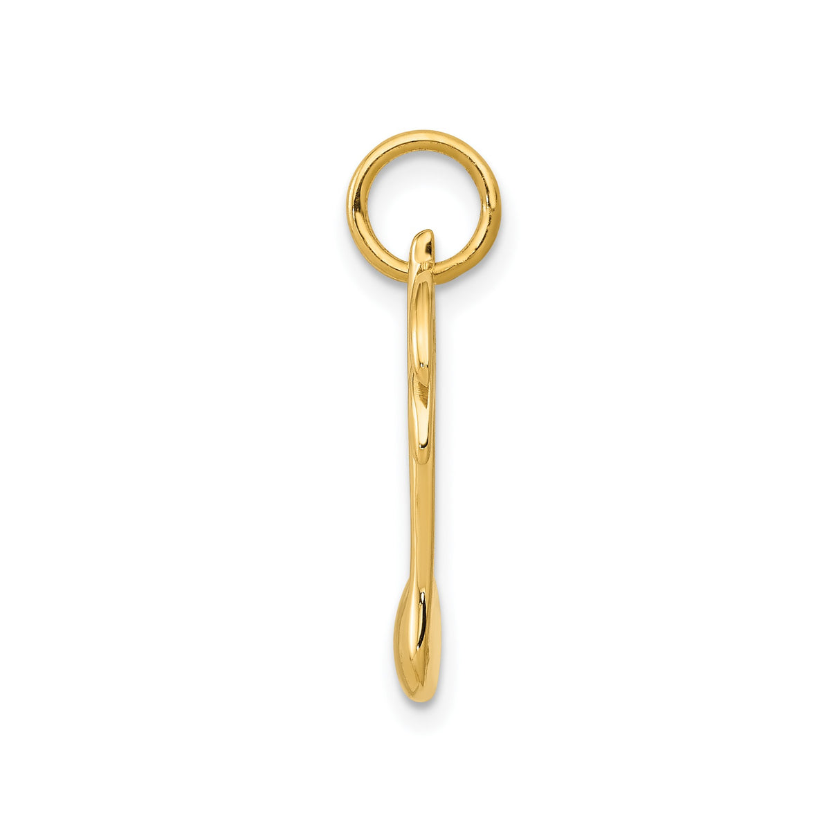 14k Yellow Gold Double Eighth Note Pendant, Musical Symbol Charm for Women or Unisex