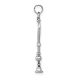 14k White Gold Shofar Pendant Ram Horn Judaica Faith Symbol Jewelry