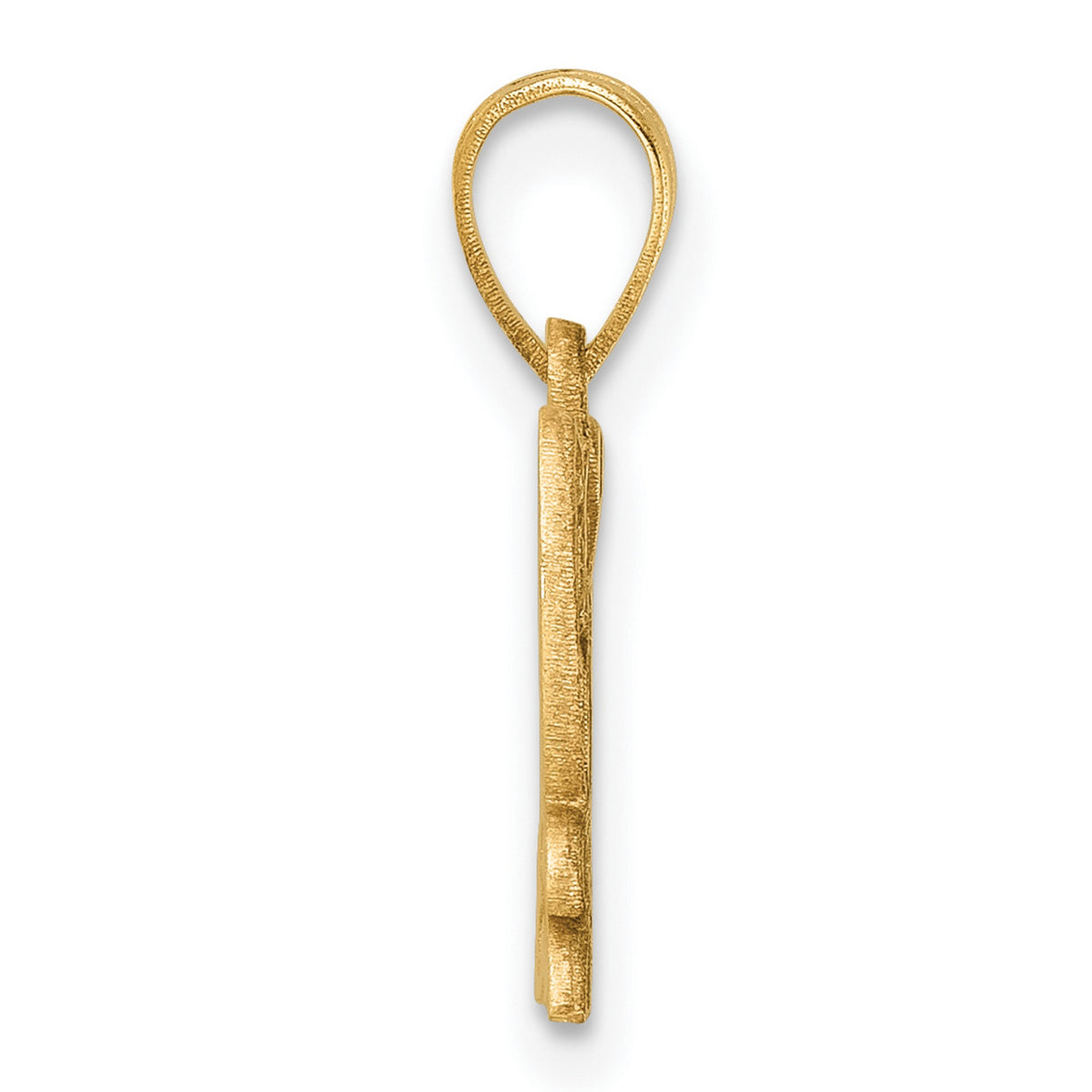 Polished CLAOF 2023 Graduation Charm Pendant in Real 14k Yellow Gold