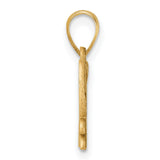 Polished CLAOF 2023 Graduation Charm Pendant in Real 14k Yellow Gold