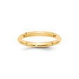 14k Yellow Gold Knife Edge, Comfort Fit wedding band ring