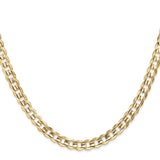14K Yellow Gold 5.25 mm Curb Chain Necklace, Polished