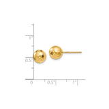 14k Yellow Gold Hammered Ball Stud Earrings, Faceted Minimalist Design for Women