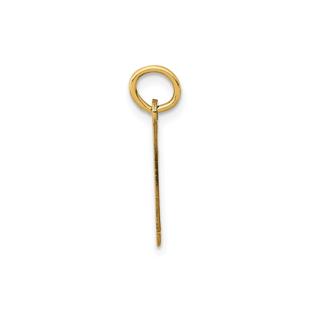 14k Yellow Gold Number One Pendant Charm, Polished Minimal Unisex Jewelry