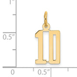 14k Yellow Gold Virgo Zodiac Pendant, Cut-Out Astrology Charm for Necklace or Bracelet