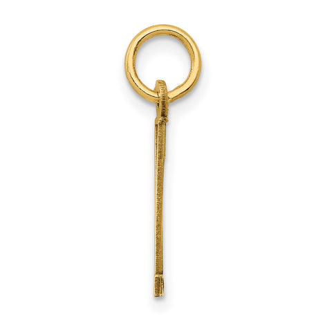 14k Yellow Gold Number 11 Pendant Charm, Unisex Minimalist Sports Jersey Lucky Number Jewelry