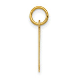 14k Yellow Gold Number 31 Pendant Charm, Bold Block Numerals, Mens or Womens Jewelry