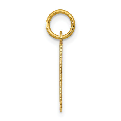 14k Yellow Gold Number 31 Pendant Charm, Bold Block Numerals, Mens or Womens Jewelry