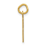 14k Yellow Gold Number 35 Pendant, Bold Block Style Charm for Men or Women