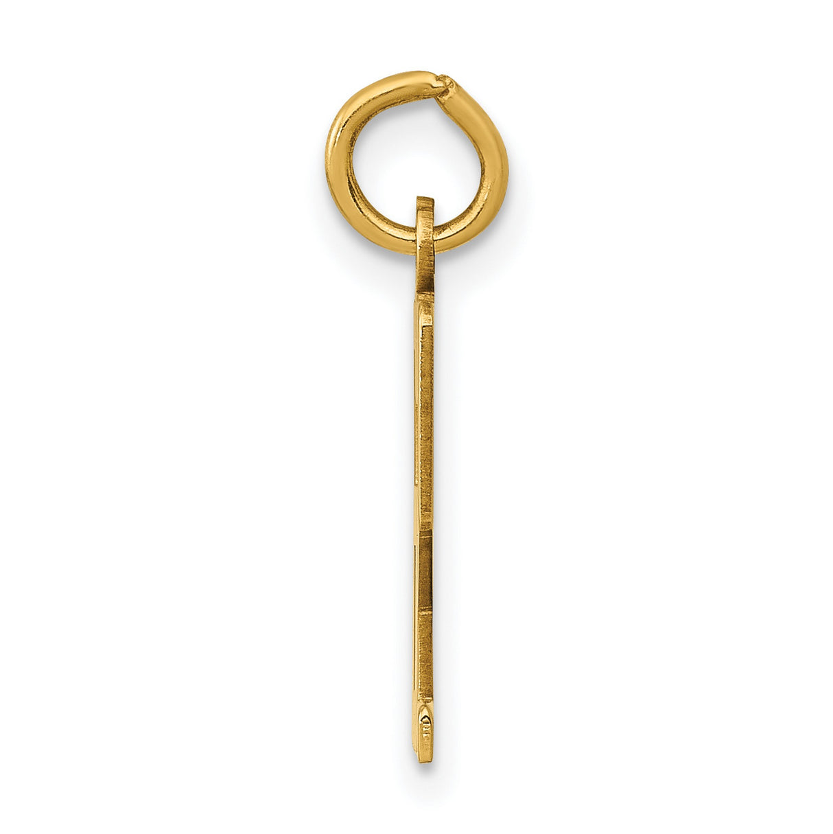 14k Yellow Gold Chai Pendant with Hebrew Symbol of Life, Jewish Faith Charm