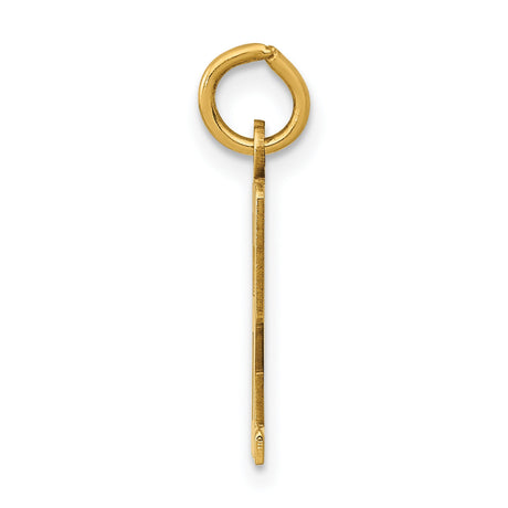 14k Yellow Gold Chai Pendant with Hebrew Symbol of Life, Jewish Faith Charm