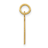 14k Yellow Gold Pendant, Chai Hebrew Symbol, Jewish Faith Charm for Women or Unisex Wear