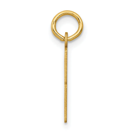 14k Yellow Gold Number 83 Pendant, Bold Cutout Sports Charm, Polished Unisex Jewelry