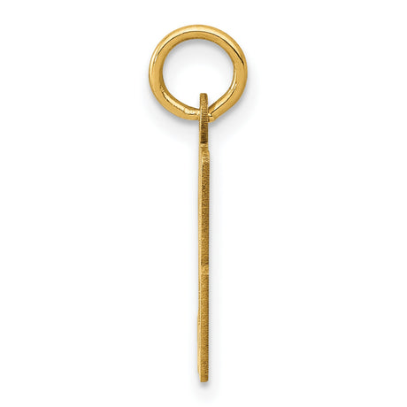 14k Yellow Gold Number 93 Pendant Charm, Bold Font Numeric Jewelry for Unisex Wear