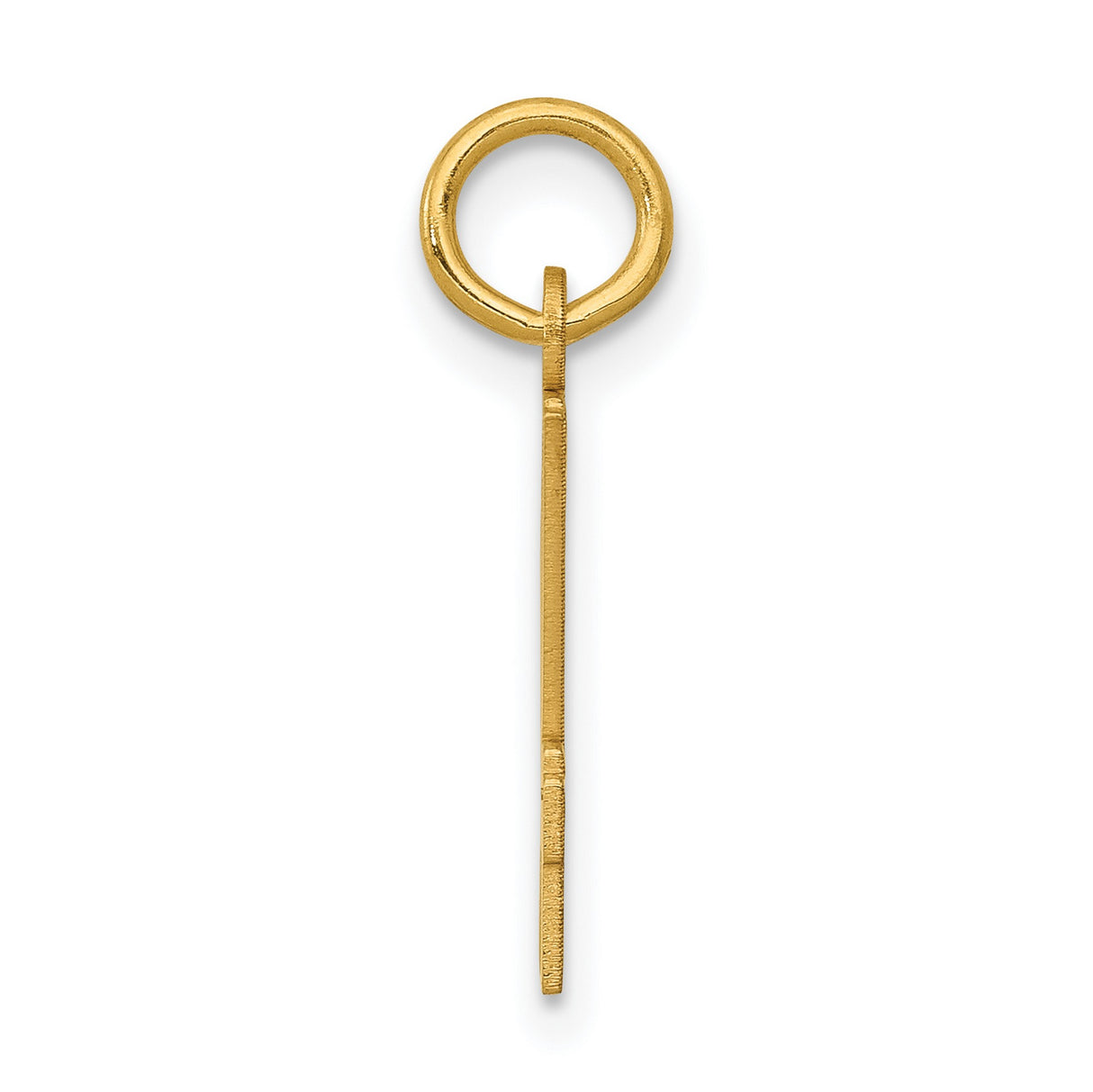 14k Yellow Gold Number 94 Pendant, Bold Modern Unisex Numeric Charm