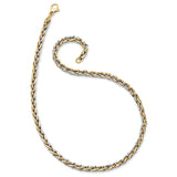 14K Two-tone Gold 5.5 mm Polished Chain Necklace