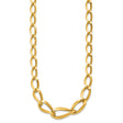 14K Yellow Gold 13 mm Polished Chain Necklace