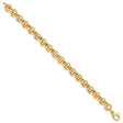 14K Yellow Gold 8.75 mm Polished Chain Bracelet