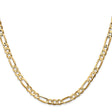 14K Yellow Gold 4.5 mm Figaro Chain Necklace, Polished