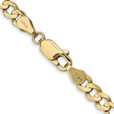 14K Yellow Gold 4.5 mm Figaro Chain Necklace, Polished alternate angle