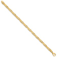 14K Yellow Gold 5.5 mm Polished Chain Bracelet, Solid