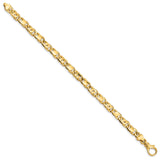 14K Yellow Gold 5.8 mm Polished Chain Bracelet, Solid