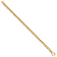 14K Yellow Gold 4.5 mm Polished Chain Bracelet, Solid