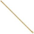 14K Yellow Gold 5 mm Polished Chain Bracelet, Solid