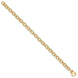 14K Yellow Gold 6.5 mm Polished Chain Bracelet, Solid