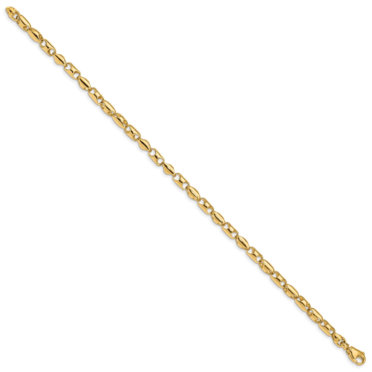 14K Yellow Gold 4.1 mm Polished Chain Bracelet