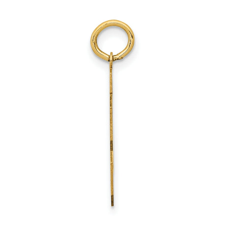 14k Yellow Gold Number 23 Pendant, Bold Block Sports Design, Unisex Athletic Charm