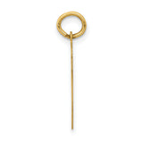 14k Yellow Gold Number 47 Pendant, Bold Block Style Athletic Charm for Men and Women