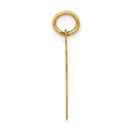 14k Yellow Gold Number 47 Pendant, Bold Block Style Athletic Charm for Men and Women